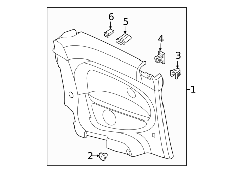Interior Trim - Quarter Panels for 2019 Volkswagen Beetle #1