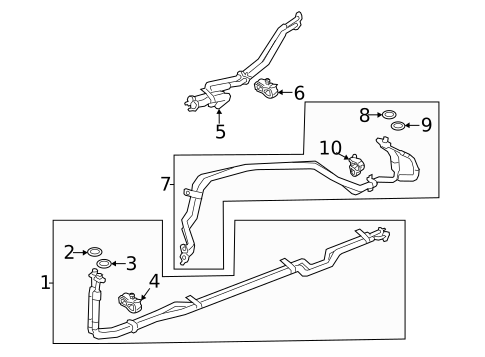 Rear AC Lines for 2020 Land Rover Range Rover #1