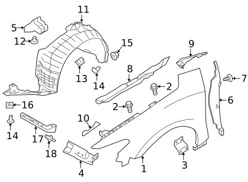 Fender & Components for 2017 Nissan Maxima #0