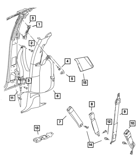 Seat Belts for 2008 Dodge Ram 1500 #1