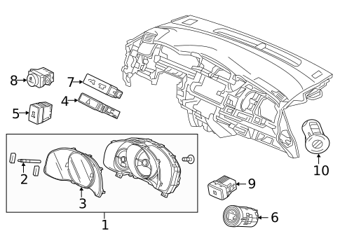 Ignition Lock for 2019 Honda Fit #1