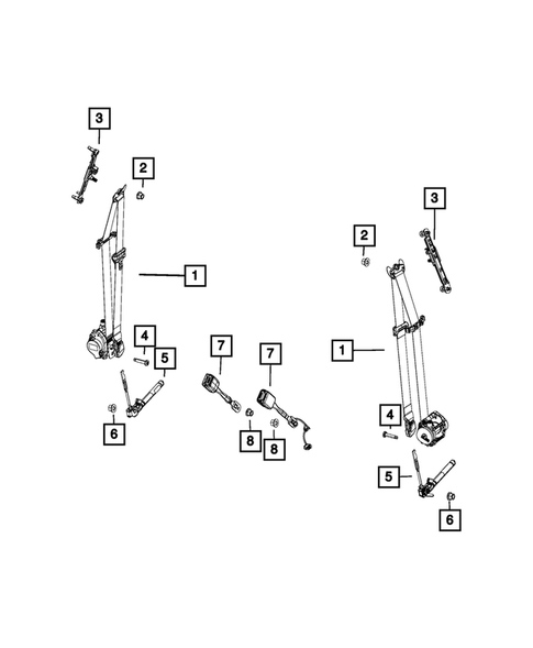 Seat Belts for 2017 Chrysler 200 #0