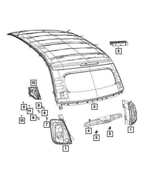 Lamps-Interior and Exterior for 2017 Fiat 500 #14
