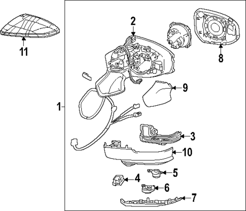 Mirrors for 2025 Toyota Crown #0
