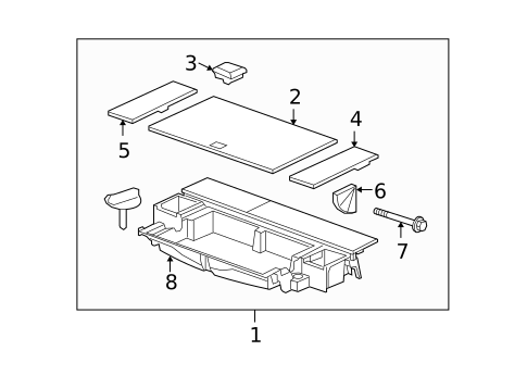 Interior Trim - Rear Body for 2008 Buick Enclave #0
