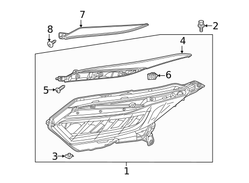 Headlamp Components for 2019 Honda HR-V #1