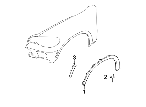 Exterior Trim - Fender for 2008 BMW X5 #0