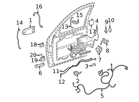 Front Door for 2001 Pontiac Montana #0
