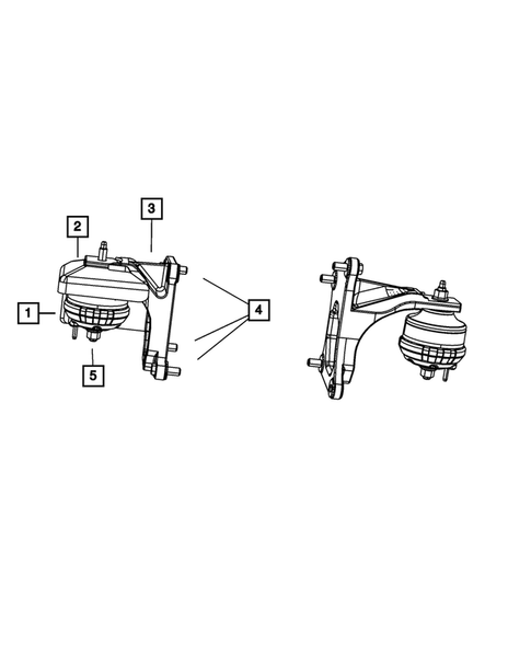 Engine Mounting for 2010 Jeep Wrangler #1