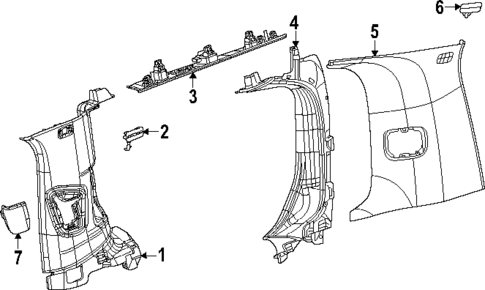 Interior Trim - Quarter Panels for 2024 Jeep Wagoneer L #0