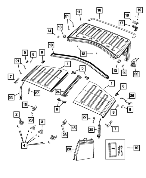 Roof for 2020 Jeep Gladiator #1