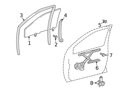 Front Door for 2005 Toyota Prius #0