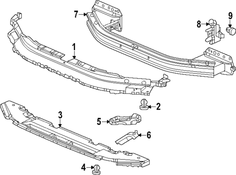Bumper & Components - Front for 2024 Acura Integra #1