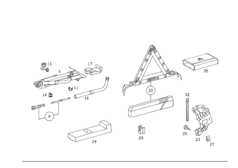 Tools and Accessories for 2001 Mercedes-Benz ML430 #0
