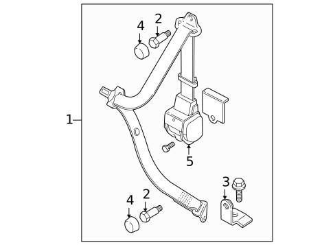 Rear Seat Belts for 2002 Land Rover Discovery #1