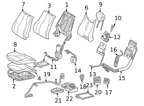 Power Seats for 2005 Mercedes-Benz S600 #1