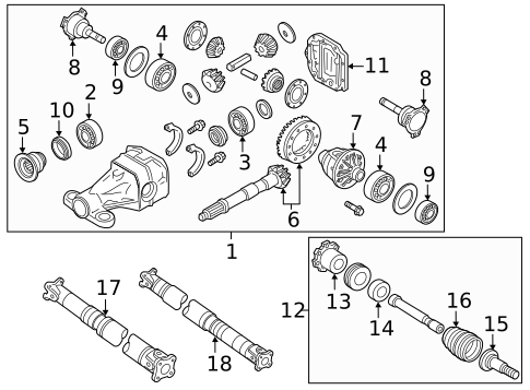 Axle & Differential for 2019 INFINITI QX80 #0