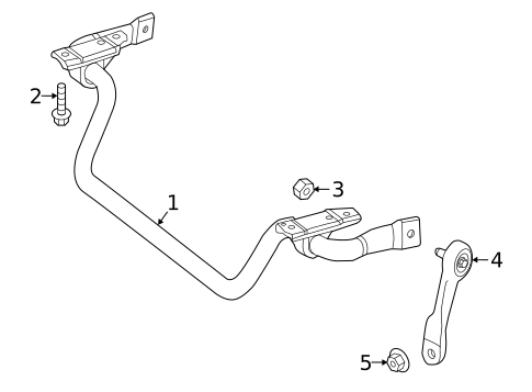 Stabilizer Bar & Components for 2021 Mercedes-Benz E350 #1