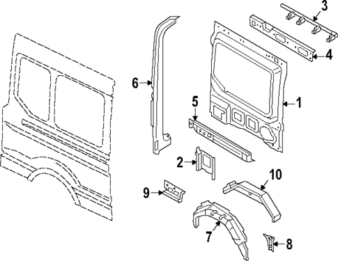 Inner Structure for 2025 Ford E-Transit #5