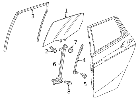 Rear Door for 2015 Honda Fit #1
