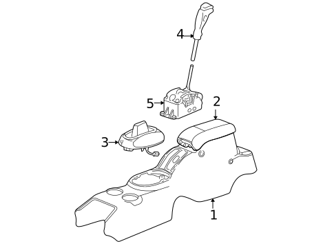 Console for 2003 Chrysler Sebring #0