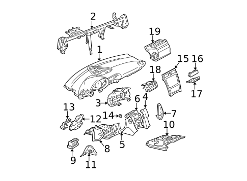 Instrument Panel for 2003 Mercedes-Benz C32 AMG #0