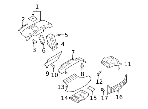 Interior Trim - Rear Body for 2010 INFINITI G37 #2
