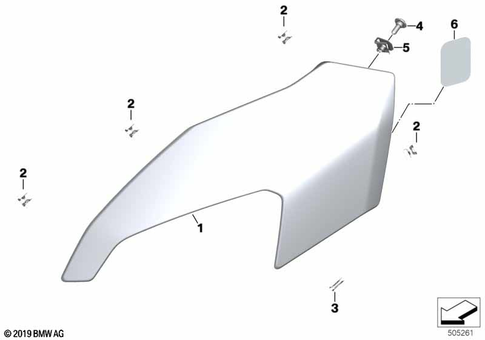 Motorcycle Trim Section, Windshield for 2019 BMW-Motorrad S 1000 XR #18