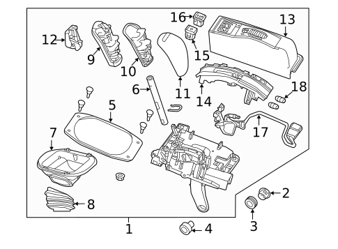 Center Console for 2011 Chevrolet Caprice #2