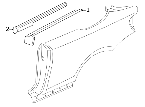Exterior Trim - Quarter Panel for 2008 BMW 135i #0