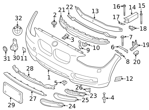 Bumper & Components - Front for 2016 BMW 228i #0
