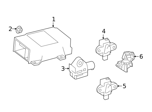 Air Bag Components for 2020 Mercedes-Benz GLC63 AMG #1