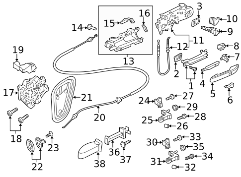 Lock & Hardware for 2025 Audi A4 allroad #0