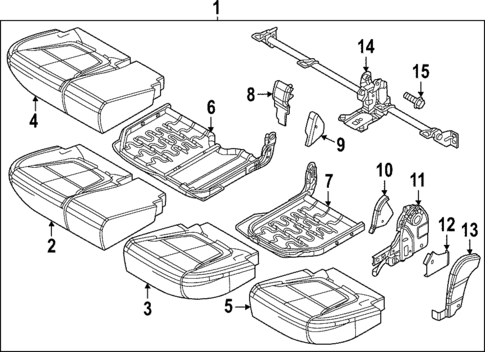 Rear Seat Components for 2022 Hyundai Santa Cruz #0