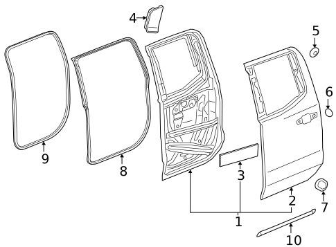 Door & Components for 2023 GMC Sierra 2500 HD #2