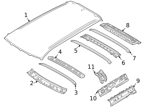 Roof & Components for 2025 Mitsubishi Outlander #0