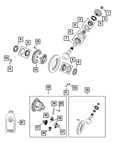 Rear Axle: Housing, Differential and Vent for 2022 Ram 1500 #0