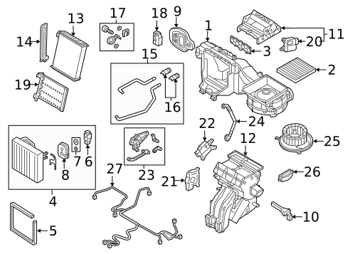 Evaporator & Heater Components for 2015 Volkswagen Golf #13