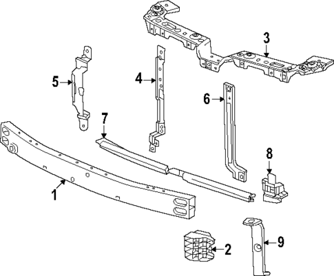 Bumper & Components - Front for 2025 GMC Terrain #1
