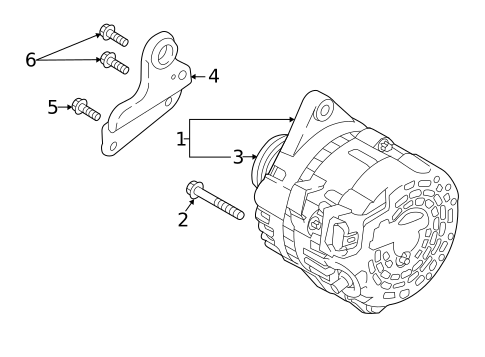 Alternator for 2020 Hyundai Elantra #0