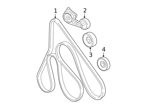 Belts & Pulleys for 2007 Mercury Mountaineer #0