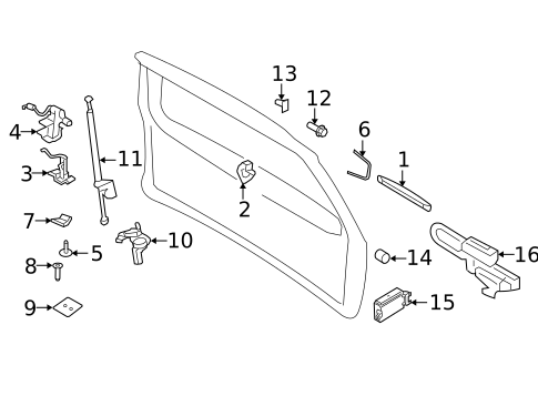 Lock & Hardware for 2015 Ford Expedition #2