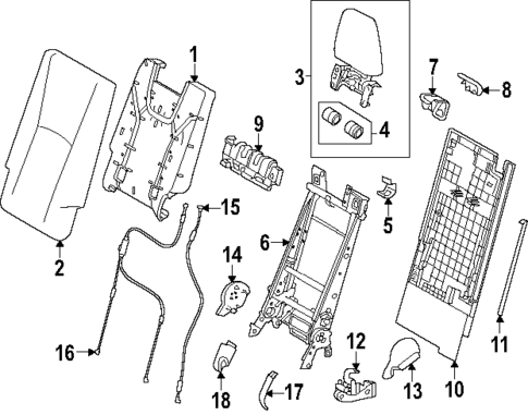 Third Row Seats for 2025 Lexus TX500h #1