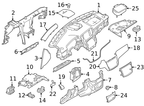 Instrument Panel for 2016 Mercedes-Benz GLE63 AMG #0