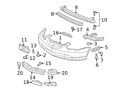 Automatic Temperature Controls for 2005 Acura RSX #1