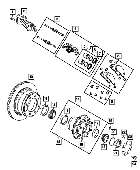 Rear Brakes for 2016 Ram 3500 #0