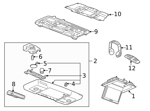 Entertainment System Components for 2013 Buick Enclave #0