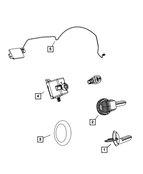 Keys, Modules and Engine Controllers for 2009 Chrysler Aspen #2
