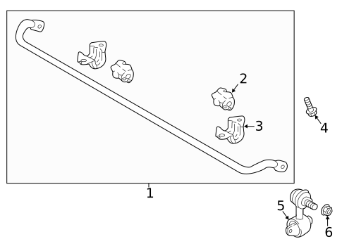 Stabilizer Bar & Components for 2019 Hyundai Elantra GT #1