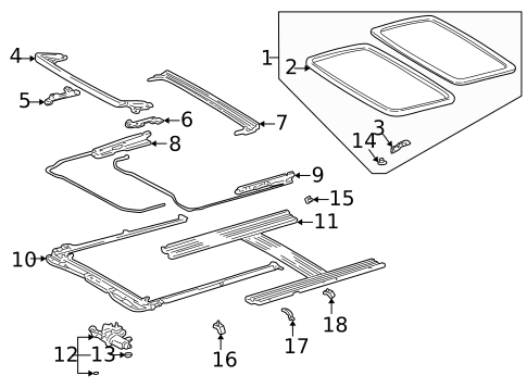 Sunroof for 1998 Toyota RAV4 #1